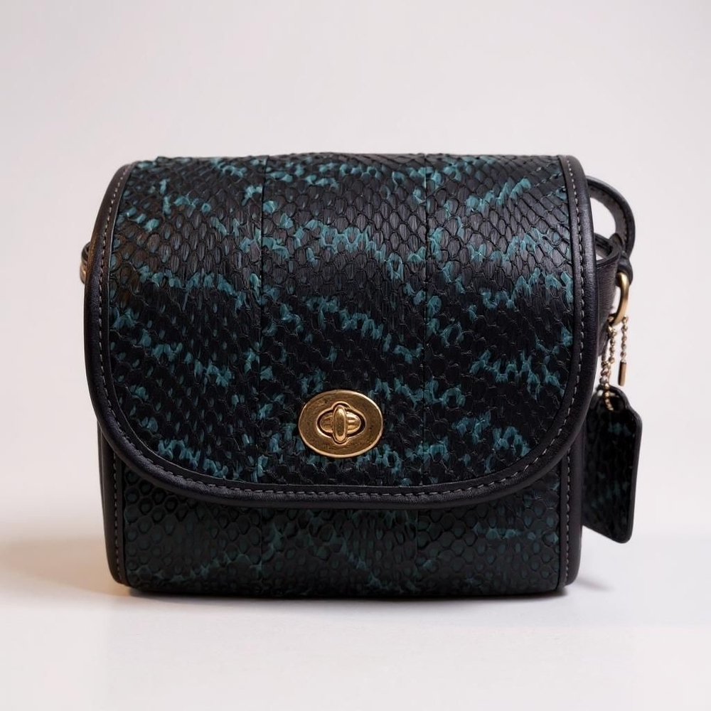 Coach 1941 Limited Edition Turnlock Pouch – Genuine Watersnake
